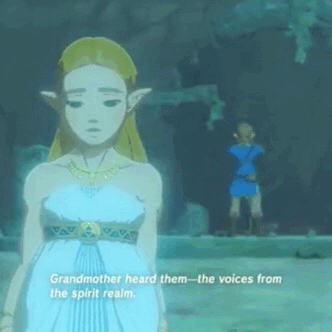 Zelda crying in water