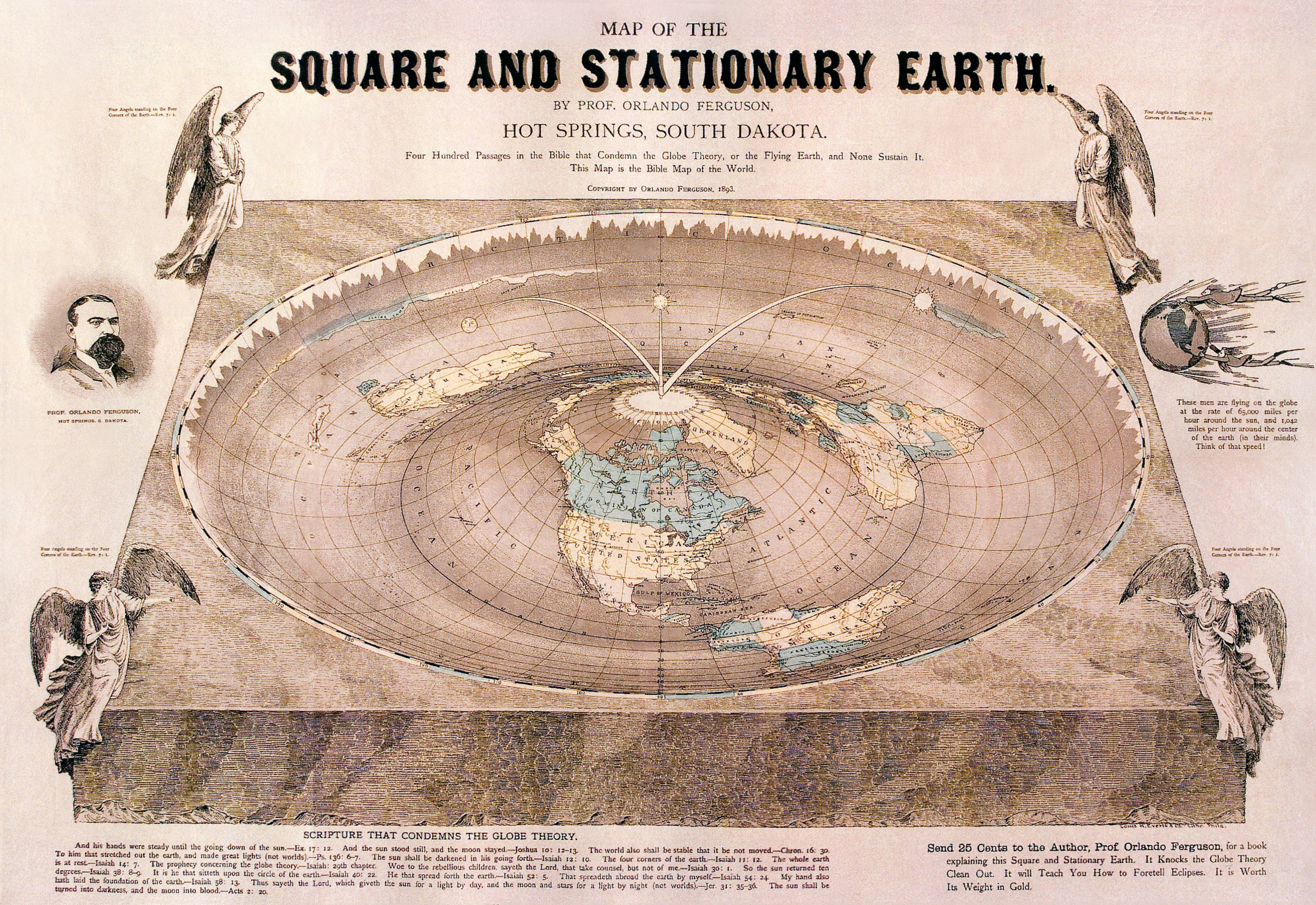 flat earth map